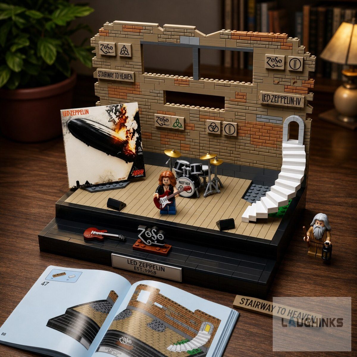 Led Zeppelin EST 1968 Iconic Moments Building Blocks | Laughinks