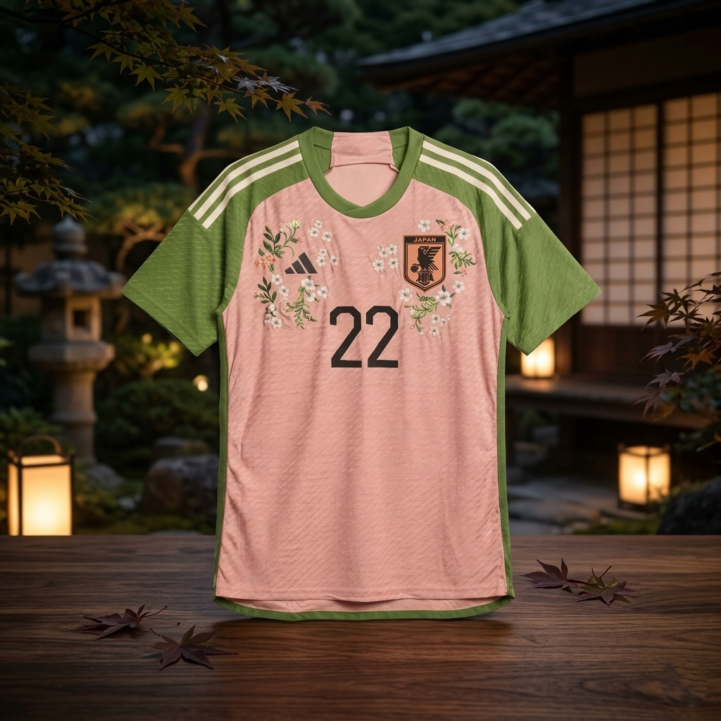 Japan Special Edition Pink and Green Football Jersey 2026 - Premium Printed Replica Kit 4 Japan Special Edition Pink and Green Football Jersey 2026 - Premium Printed Replica Kit