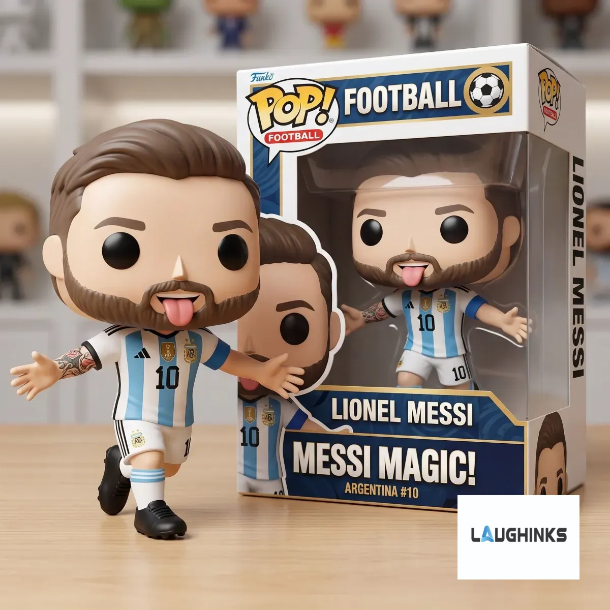 Lionel Messi Argentina Number 10 The GOAT 2026 Funko Pop 3D Resin Figure 6 Lionel Messi Argentina Number 10 The GOAT 2026 Funko Pop 3D Resin Figure
