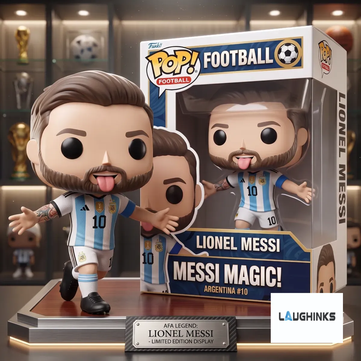 Lionel Messi Argentina Number 10 The GOAT 2026 Funko Pop 3D Resin Figure 8 Lionel Messi Argentina Number 10 The GOAT 2026 Funko Pop 3D Resin Figure