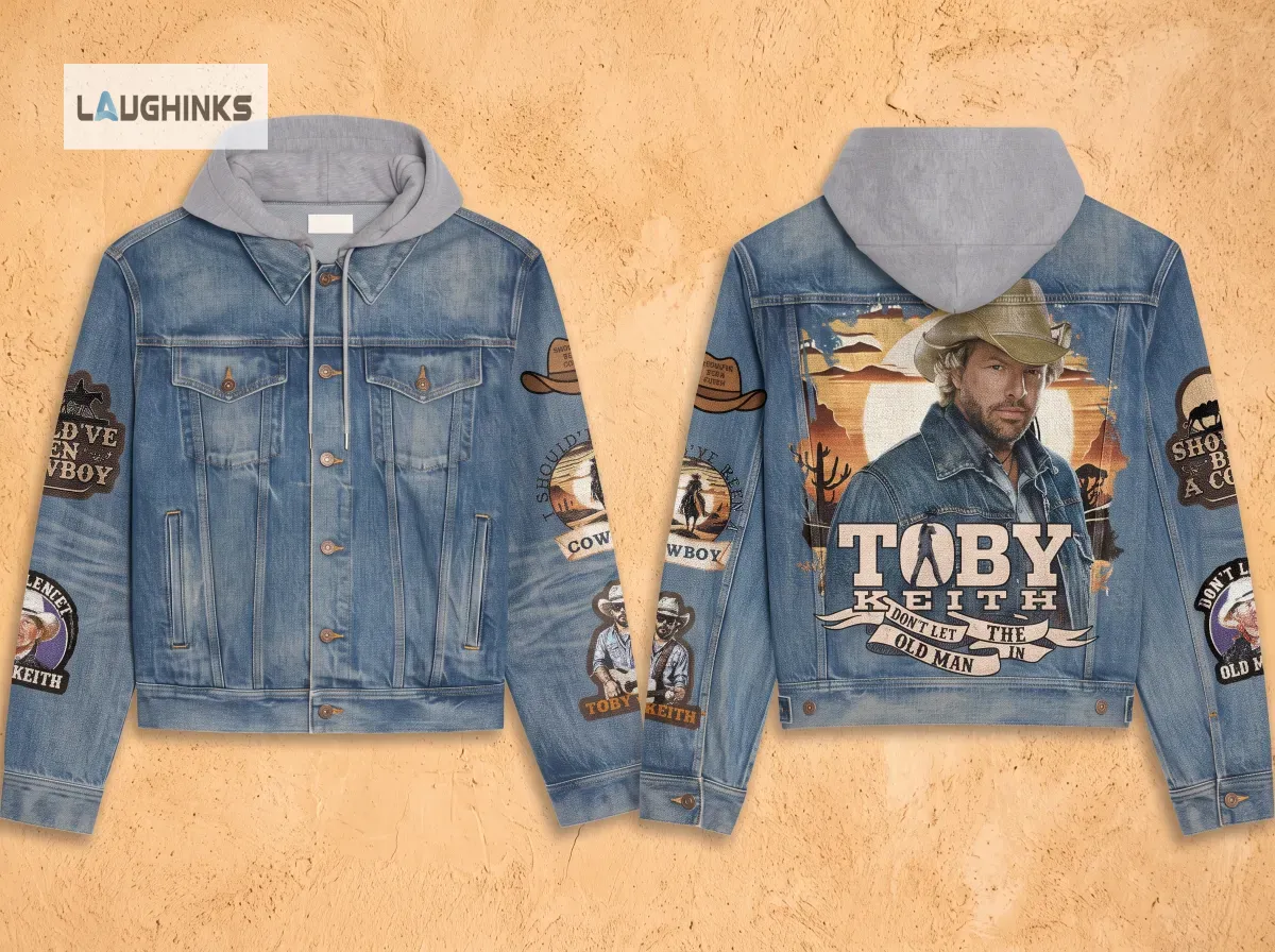 Toby Keith Should've Been A Cowboy Hooded Denim Jacket 5 Toby Keith Should've Been A Cowboy Hooded Denim Jacket