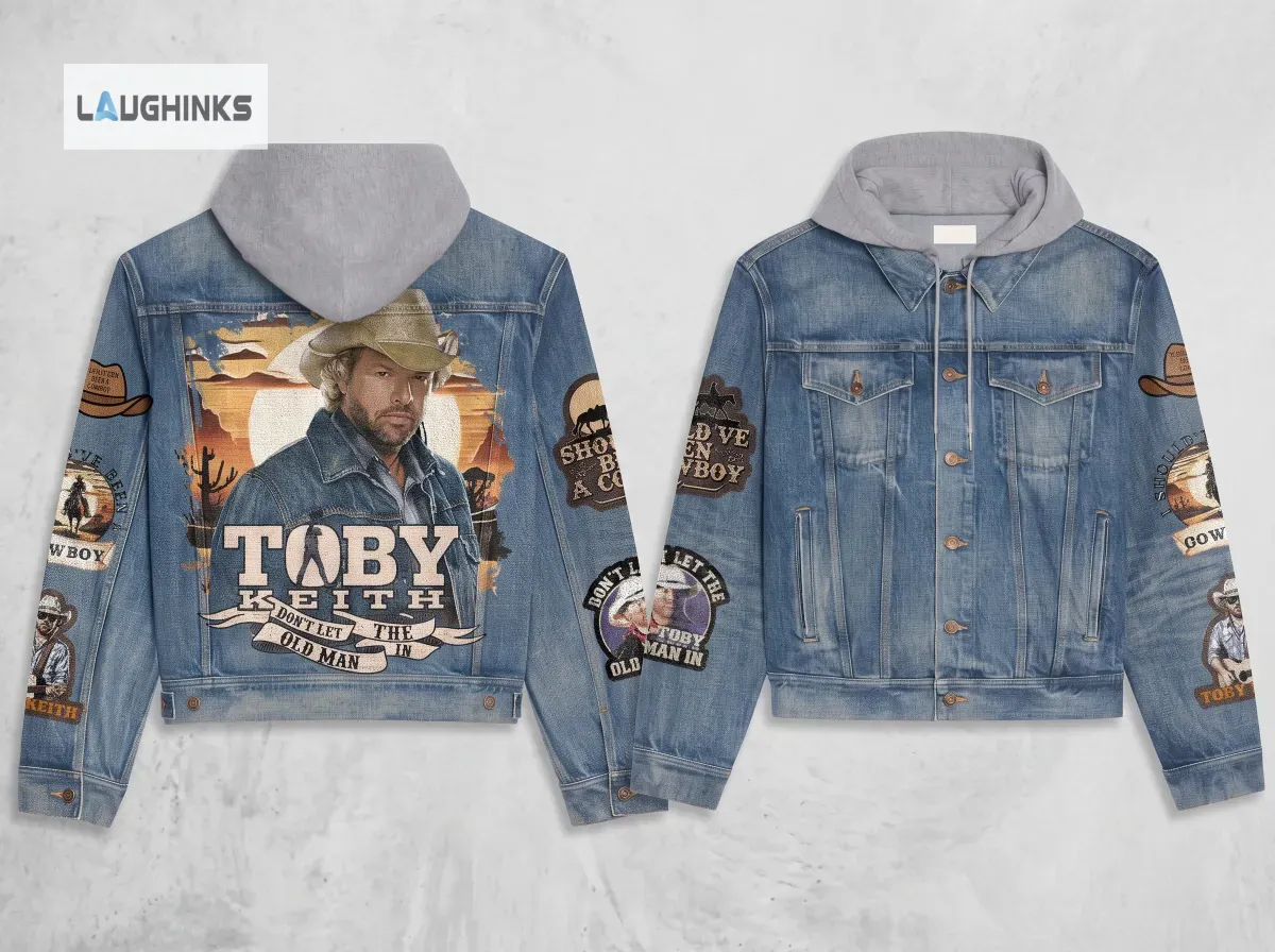 Toby Keith Should've Been A Cowboy Hooded Denim Jacket 6 Toby Keith Should've Been A Cowboy Hooded Denim Jacket