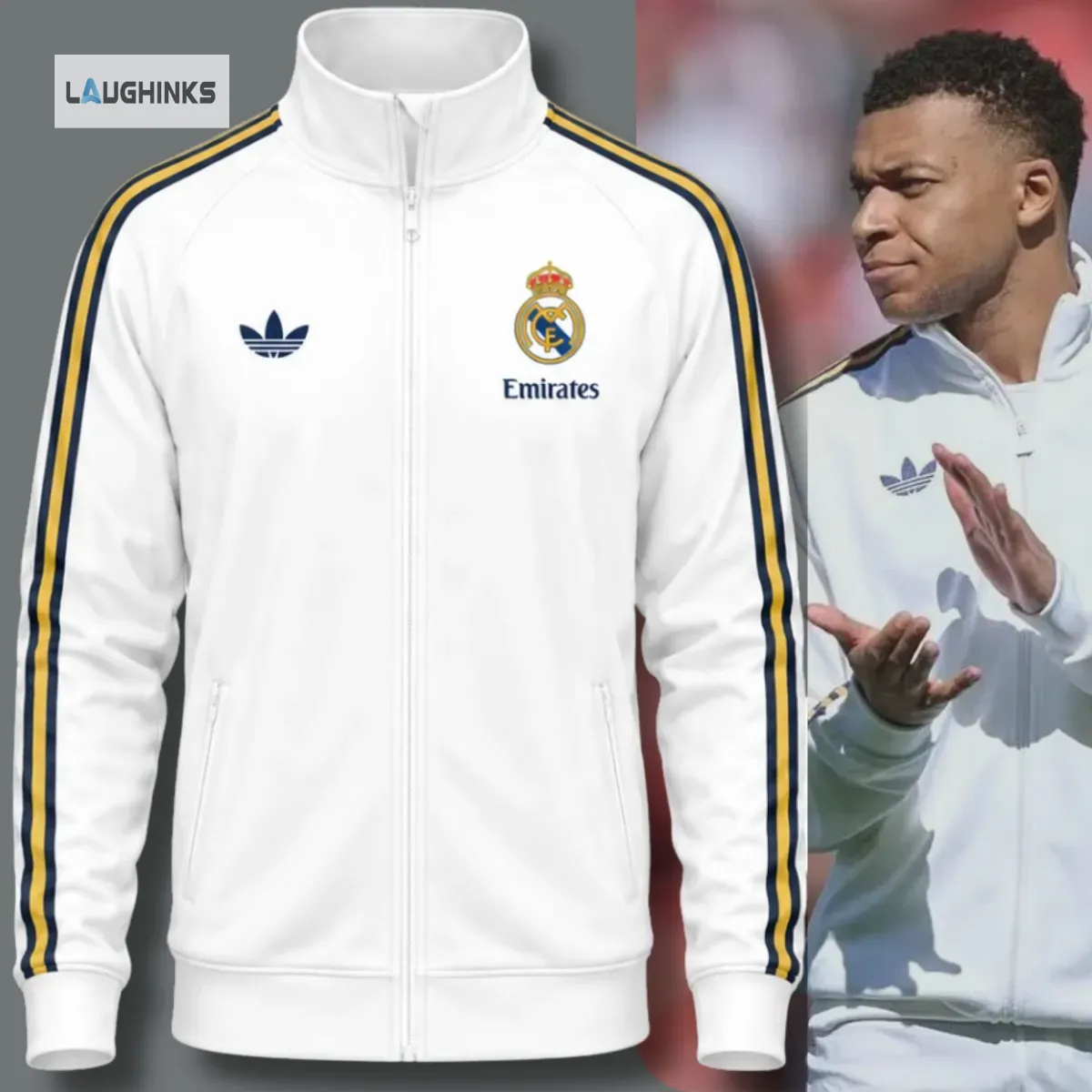 Personalized Adidas Real Madrid 2025 2026 AOP Replica Track Standing Neck Zipper Jacket 5 Personalized Adidas Real Madrid 2025 2026 AOP Replica Track Standing Neck Zipper Jacket