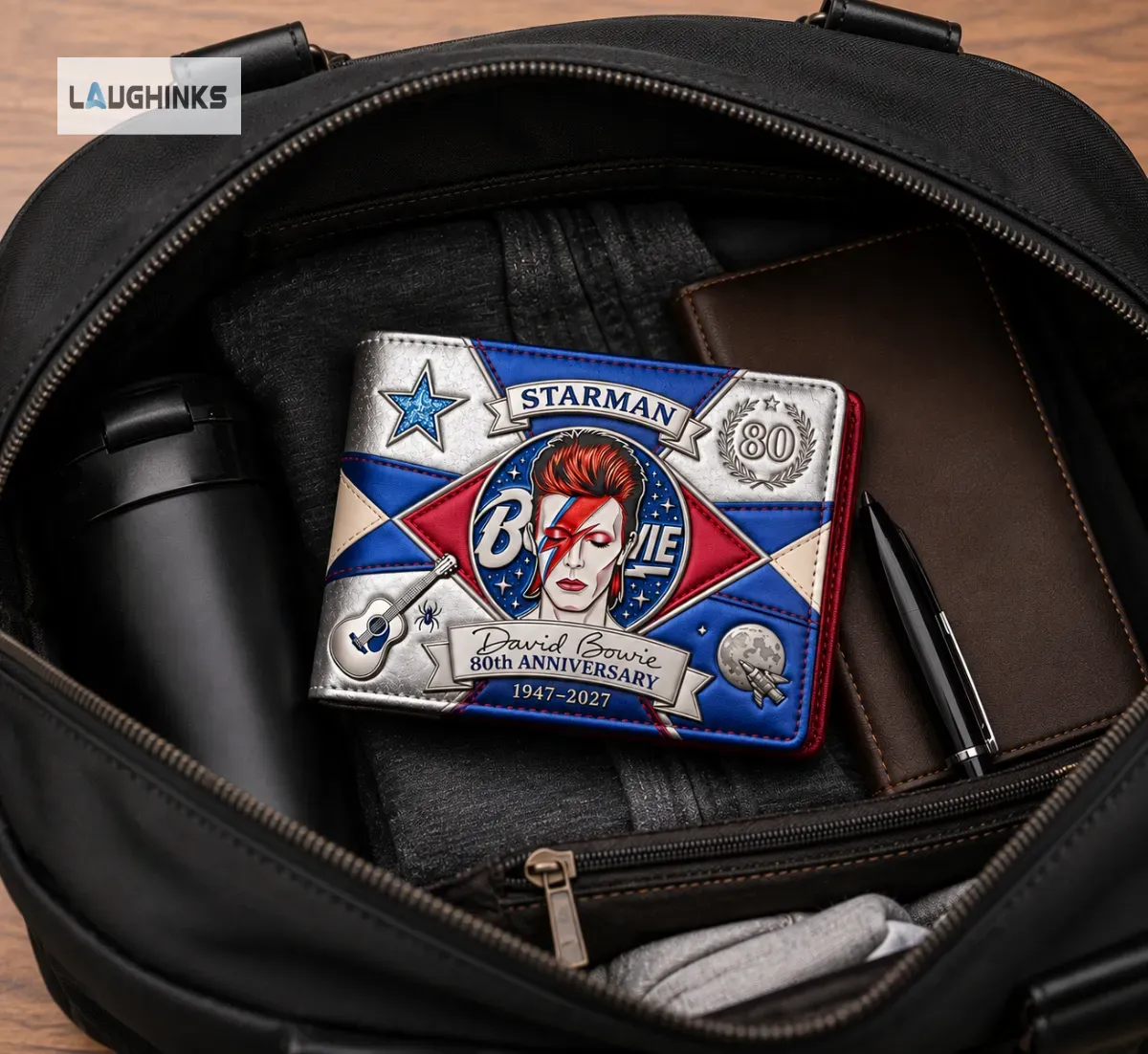 David Bowie Starman 80th Anniversary Limited Edition Commemorative Leather Wallet 7 David Bowie Starman 80th Anniversary Limited Edition Commemorative Leather Wallet