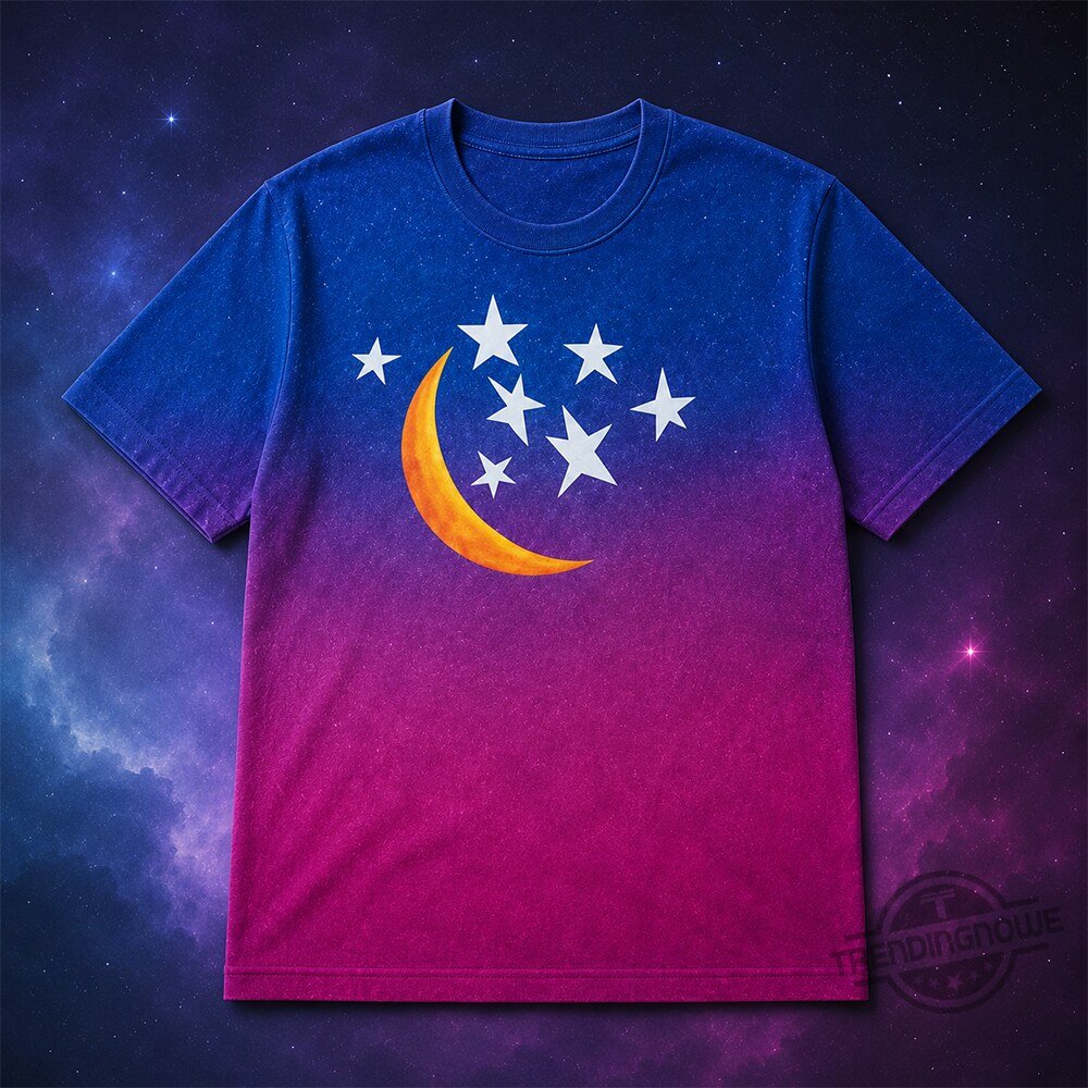 Netflix Here the Whole Time Miguel Lallo Felipe Moon And Stars Shirt Miguel Lallo Felipe Moon And Stars Netflix Fan Shirt – image 2 of 3