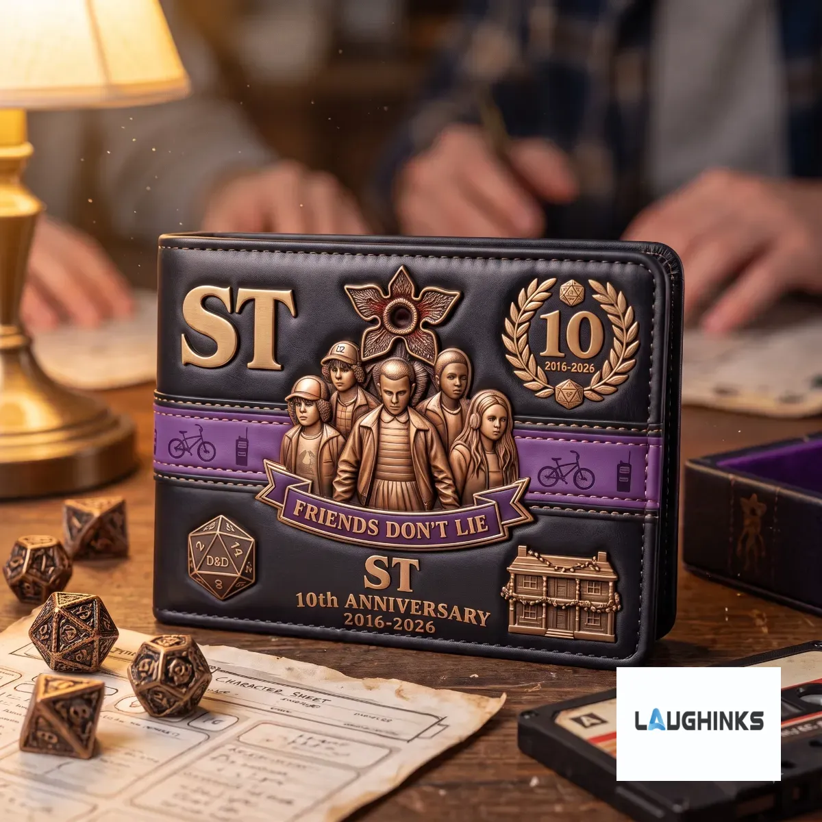 Stranger Things 10th Anniversary Friends Don't Lie Leather Wallet 5 Stranger Things 10th Anniversary Friends Don't Lie Leather Wallet