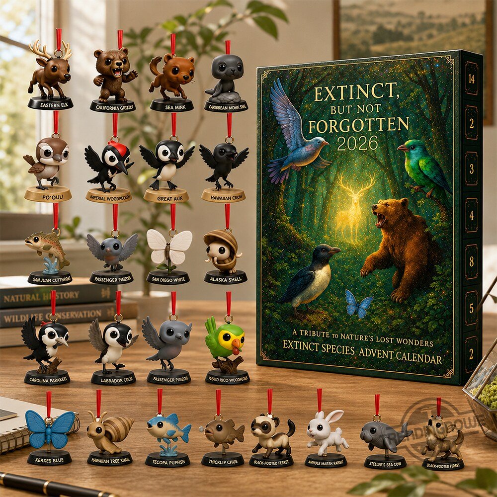2026 Extinct But Not Forgotten Species Advent Calendar 24 Figures 8 2026 Extinct But Not Forgotten Species Advent Calendar 24 Figures