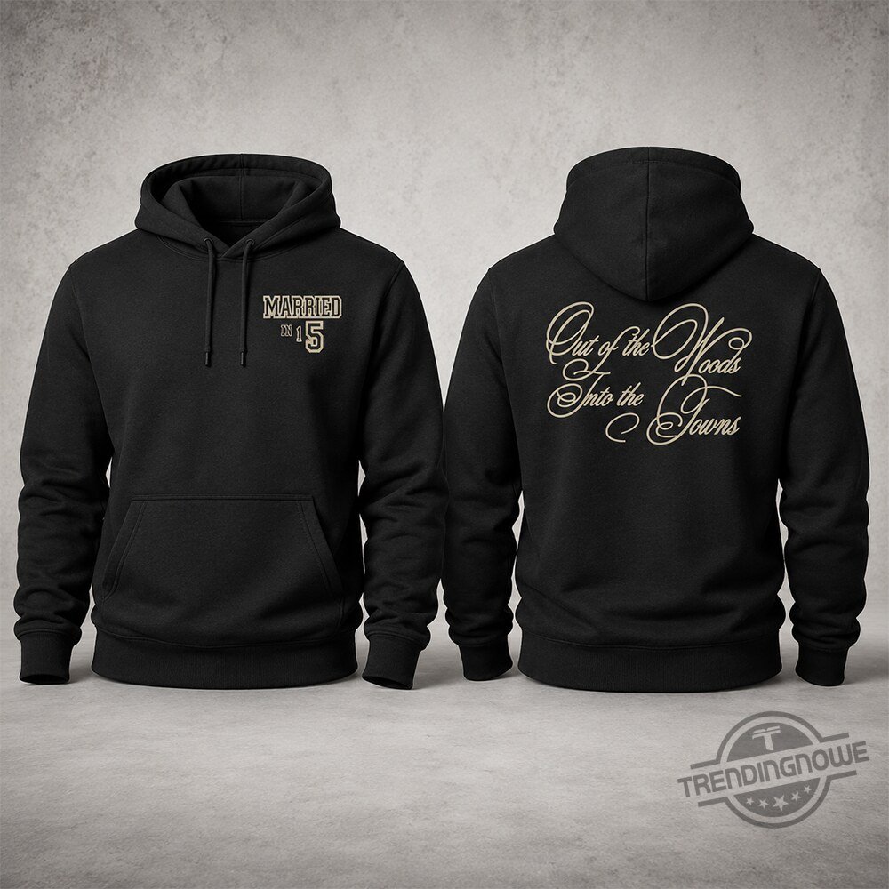 KAT And Jordyn Woods Out Of The Woods Into the Towns Married Wedding Hoodie KAT & Jordyn Woods "Out Of The Woods" Married Wedding Cotton Hoodie – image 3 of 3
