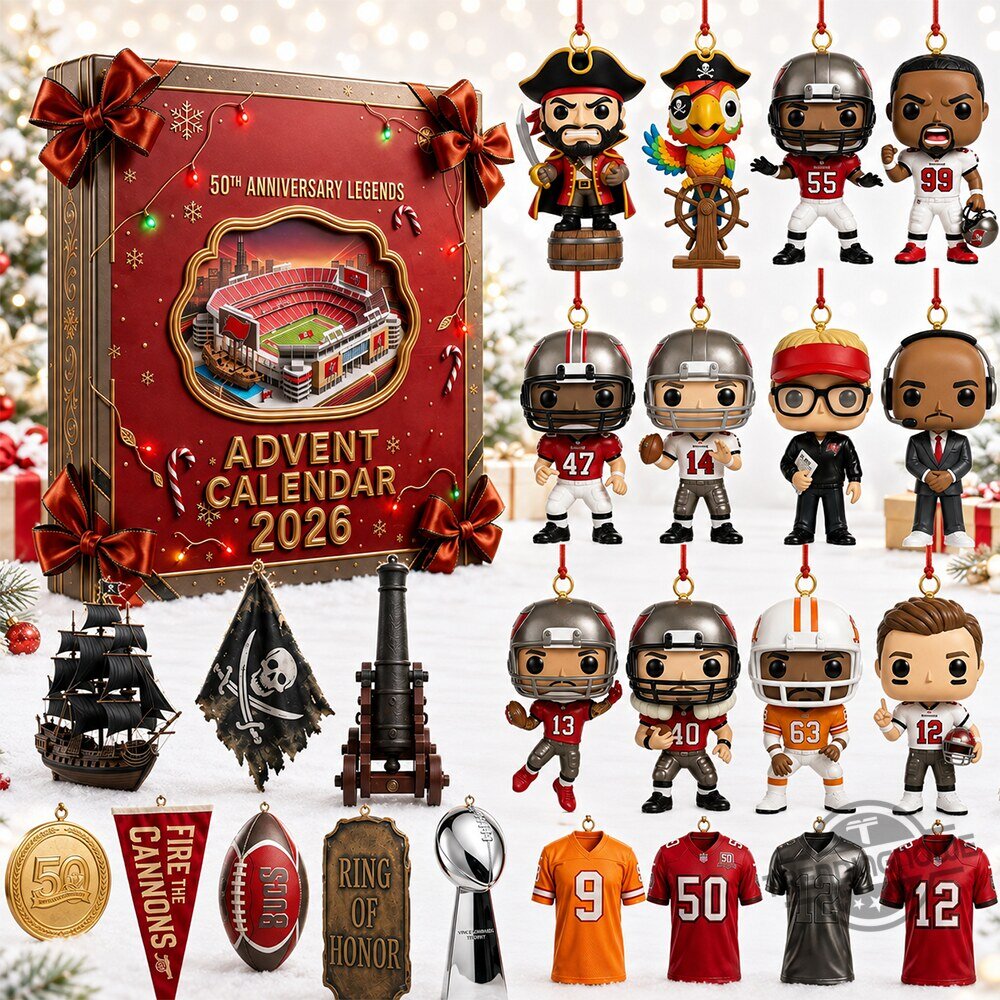 Tampa Bay Buccaneers 50th Anniversary Advent Calendar 2026 9 Tampa Bay Buccaneers 50th Anniversary Advent Calendar 2026