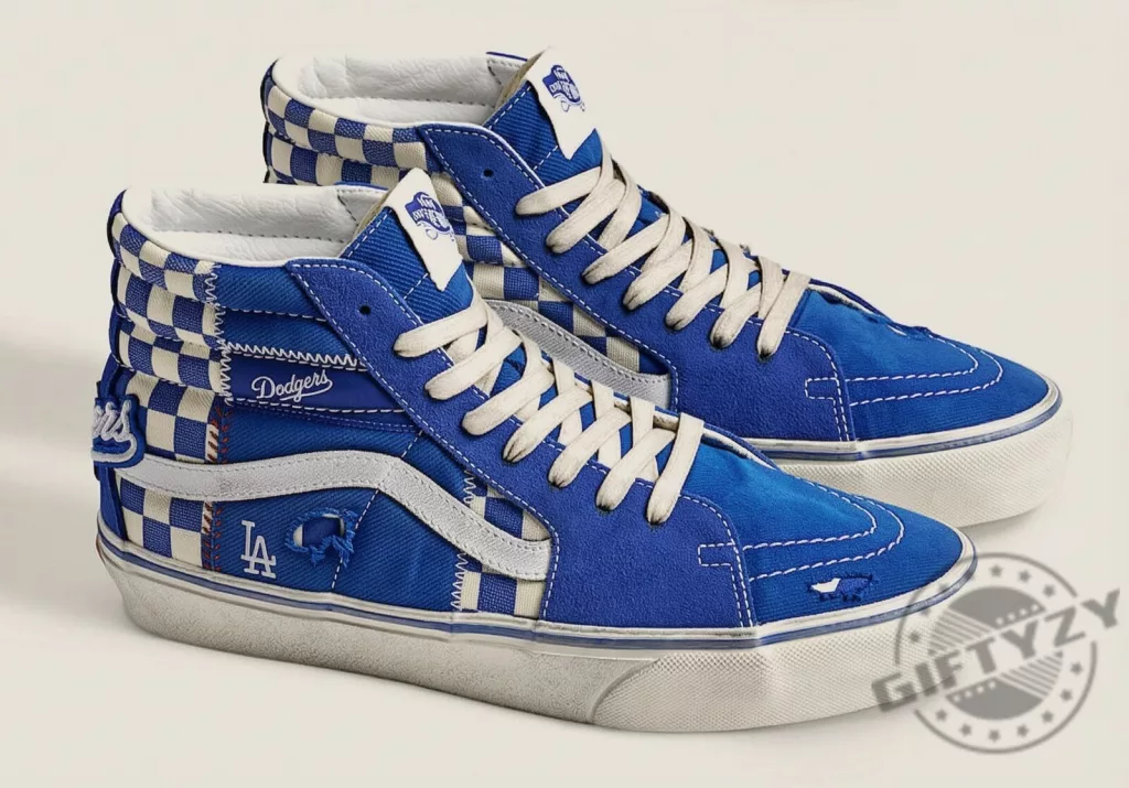 Vans x MLB Los Angeles Dodgers Blue White Sneakers Shoes