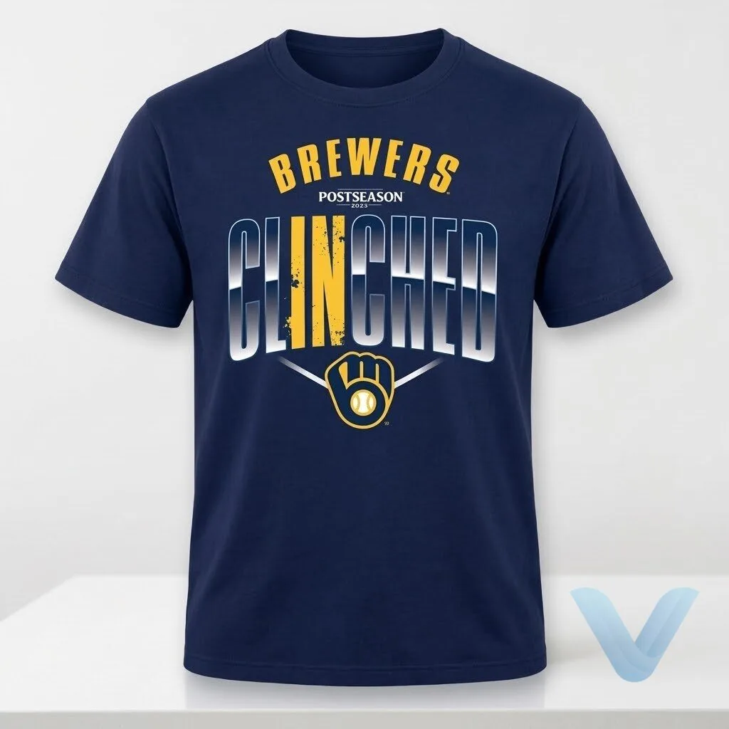 Brewers Clinched Postseason Locker Room 2026 T Shirt hoodie sweatshirt Brewers Clinched Postseason Locker Room 2026 T Shirt hoodie sweatshirt – image 2 of 4