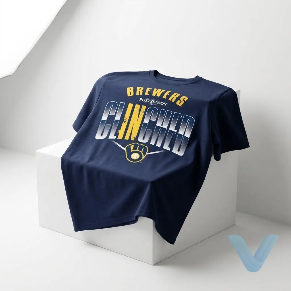 Brewers Clinched Postseason Locker Room 2026 T Shirt hoodie sweatshirt Brewers Clinched Postseason Locker Room 2026 T Shirt hoodie sweatshirt – image 3 of 4