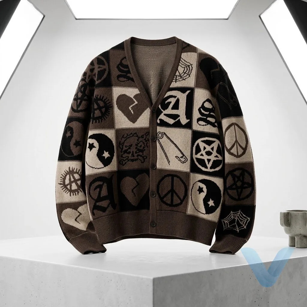 The Young and the Restless Daniel Romalotti Michael Graziadei AllSaints Barker Cardigan sweater in Taupe Brown and Black 10 The Young and the Restless Daniel Romalotti Michael Graziadei AllSaints Barker Cardigan in Taupe Brown and Black
