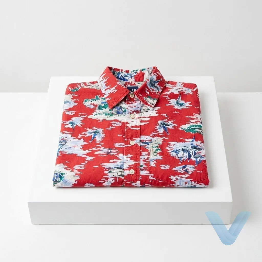 RJ Decker Scott Speedman The Point of Us Breaking Gap Factory Men's Red Hawaiian Short Sleeve Button-Up Shirt 11 RJ Decker Scott Speedman The Point of Us Breaking Gap Factory Men