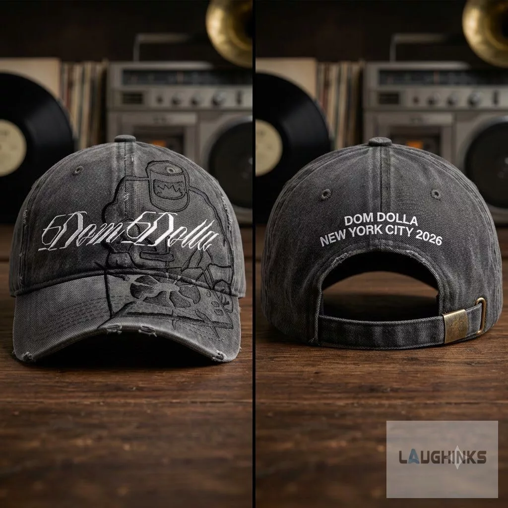 DOM DOLLA 2026 CORONA PARK MERCH Distressed Cap Hat 2 DOM DOLLA 2026 CORONA PARK MERCH Distressed Cap Hat