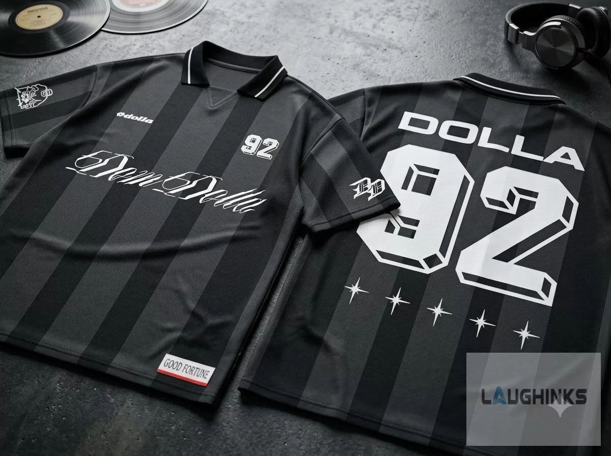 Black and grey striped Dom Dolla 92 Jersey Merch 2026 5 Black and grey striped Dom Dolla 92 Jersey Merch 2026