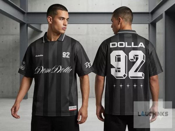 Black and grey striped Dom Dolla 92 Jersey Merch 2026