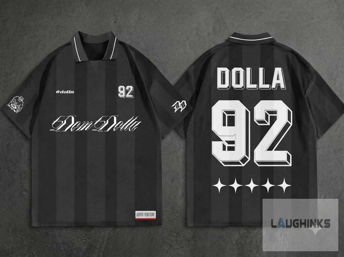 Black and grey striped Dom Dolla 92 Jersey Merch 2026 4 Black and grey striped Dom Dolla 92 Jersey Merch 2026