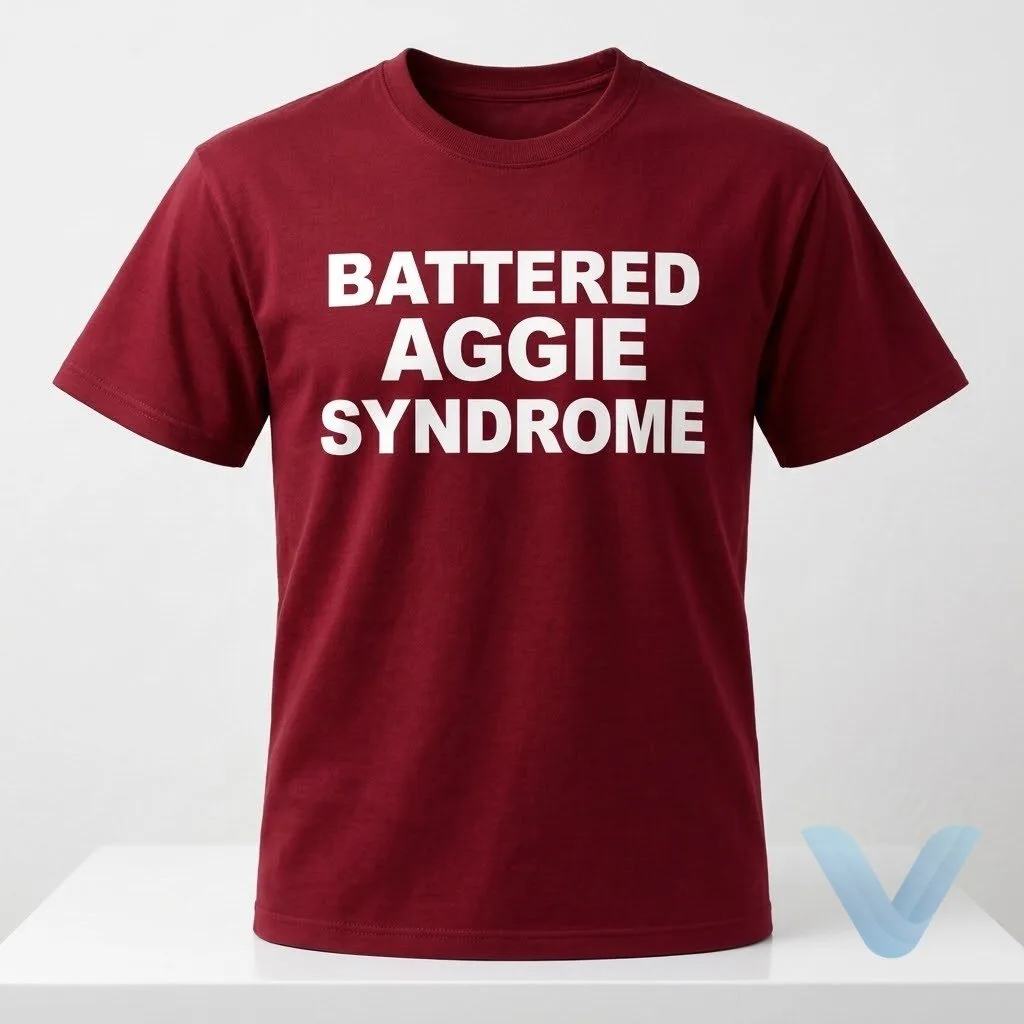 "Trendy Celebrity Tees, Hats, and Sweaters: Unique Gifts for 2023" 3 Lauren Cantrell Battered Aggie Syndrome T Shirt