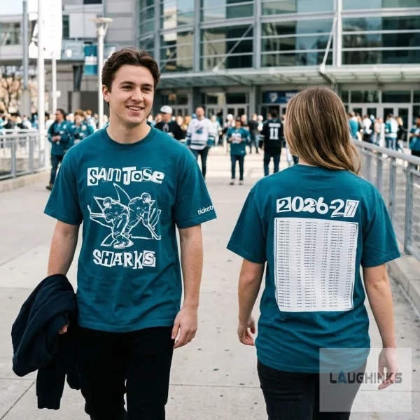 San Jose Sharks 2026-2027 Opening Night SGA T-Shirt Celebrini Smith