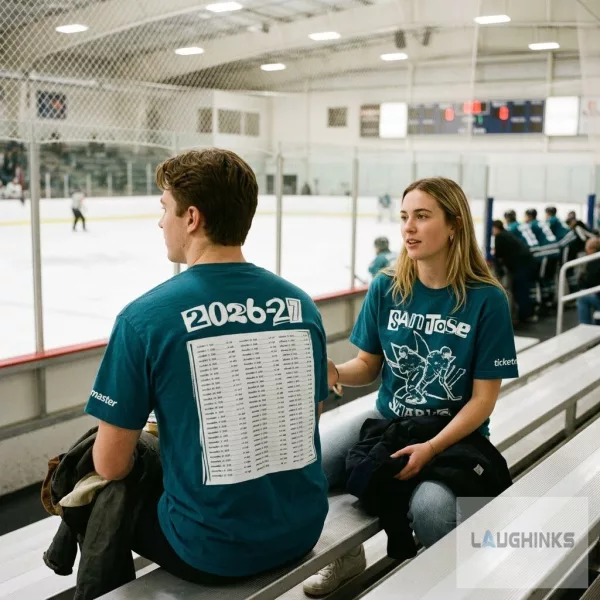 San Jose Sharks 2026-2027 Opening Night SGA T-Shirt Celebrini Smith