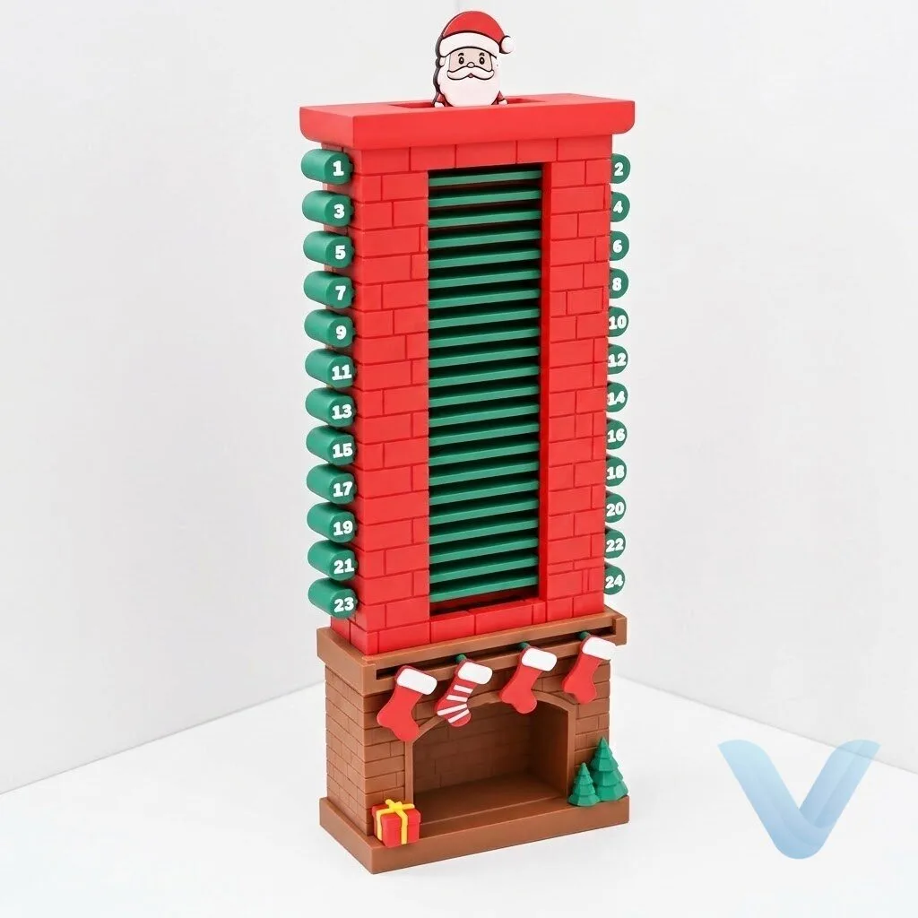 Interactive Santa Chimney Advent Calendar for Festive Countdown Fun 19 Interactive Santa Chimney Advent Calendar for Festive Countdown Fun
