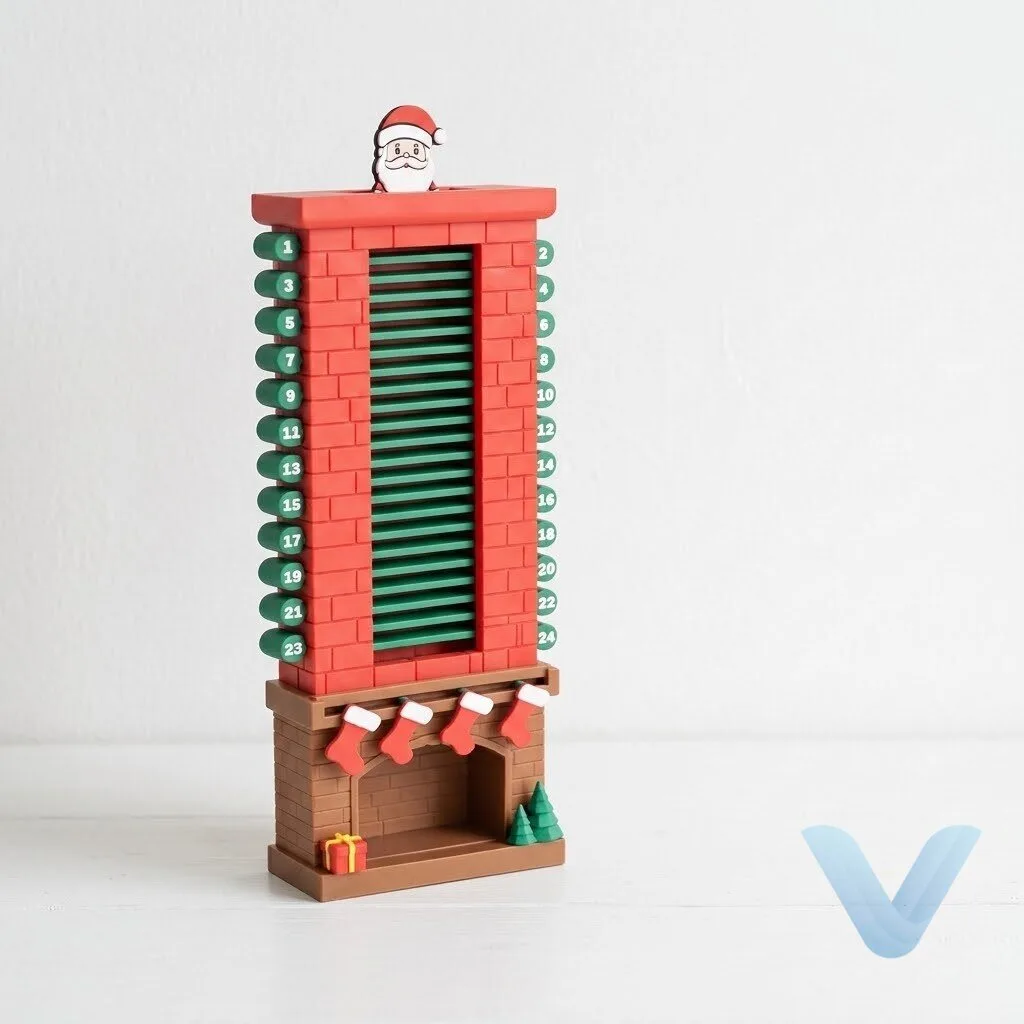 Interactive Santa Chimney Advent Calendar for Festive Countdown Fun 20 Interactive Santa Chimney Advent Calendar for Festive Countdown Fun