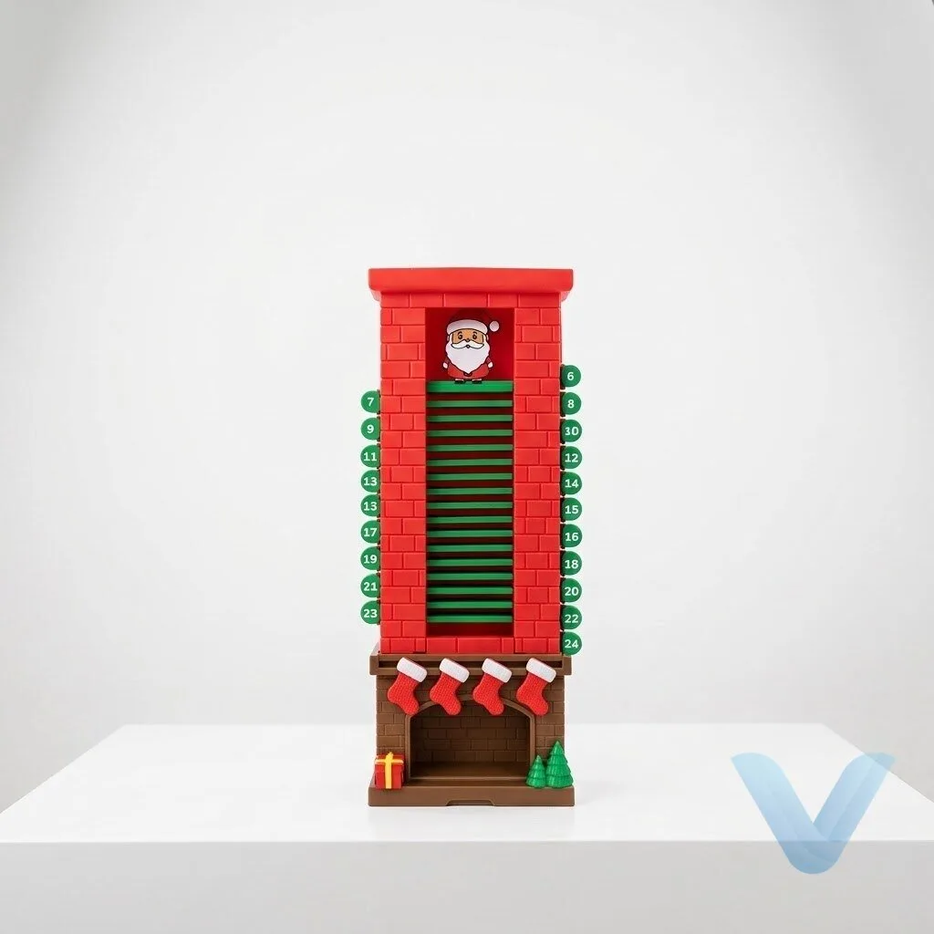 Interactive Santa Chimney Advent Calendar for Festive Countdown Fun 21 Interactive Santa Chimney Advent Calendar for Festive Countdown Fun