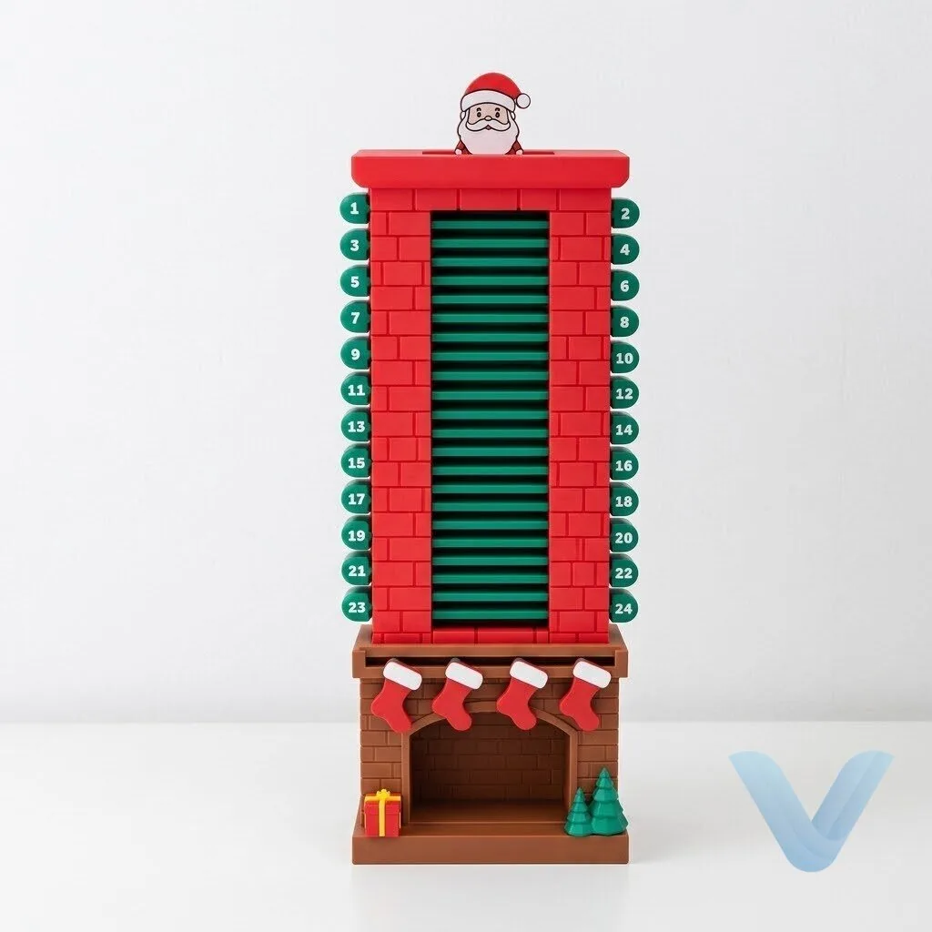 Interactive Santa Chimney Advent Calendar for Festive Countdown Fun 24 Interactive Santa Chimney Advent Calendar for Festive Countdown Fun