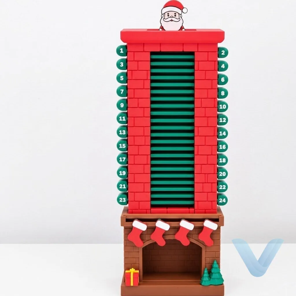 Interactive Santa Chimney Advent Calendar for Festive Countdown Fun 25 Interactive Santa Chimney Advent Calendar for Festive Countdown Fun