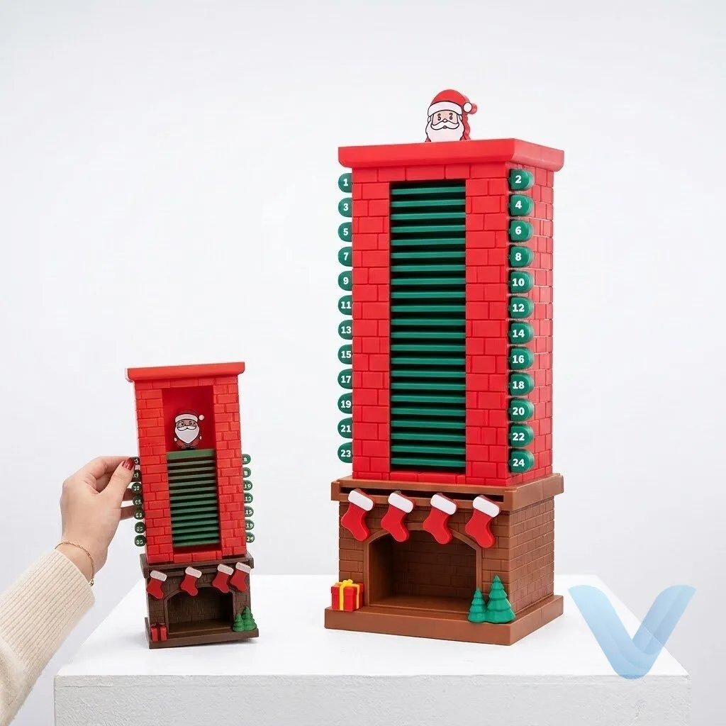 Interactive Santa Chimney Advent Calendar for Festive Countdown Fun 26 Interactive Santa Chimney Advent Calendar for Festive Countdown Fun