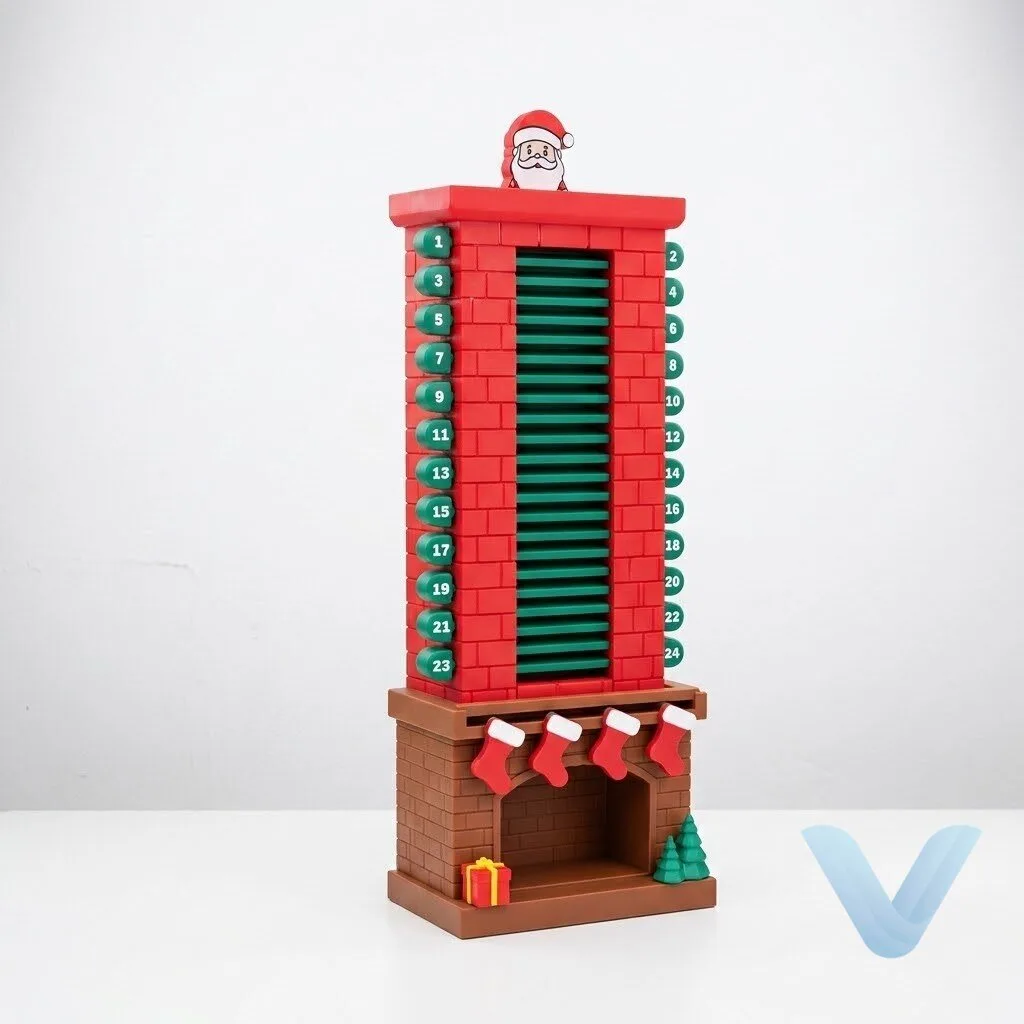 Interactive Santa Chimney Advent Calendar for Festive Countdown Fun 27 Interactive Santa Chimney Advent Calendar for Festive Countdown Fun