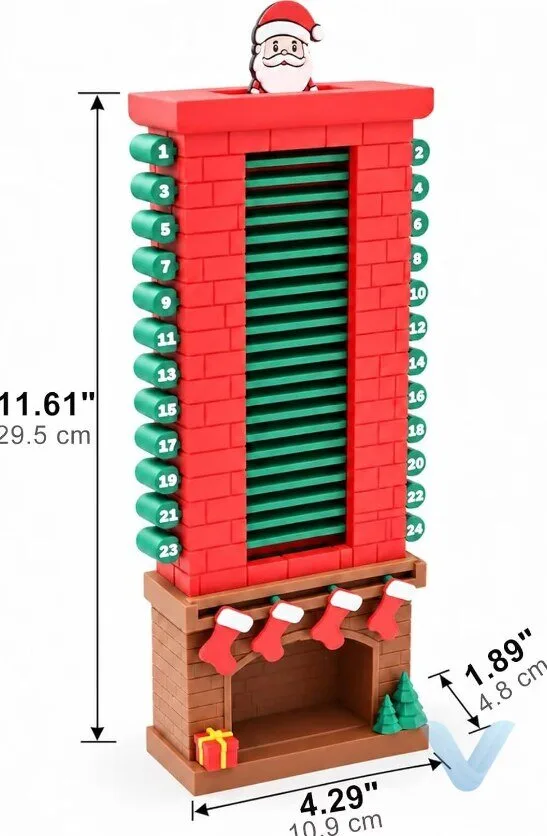 Interactive Santa Chimney Advent Calendar for Festive Countdown Fun 28 Interactive Santa Chimney Advent Calendar for Festive Countdown Fun