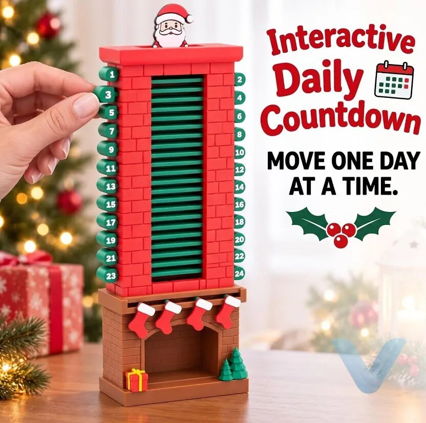 Interactive Santa Chimney Advent Calendar for Festive Countdown Fun 30 Interactive Santa Chimney Advent Calendar for Festive Countdown Fun
