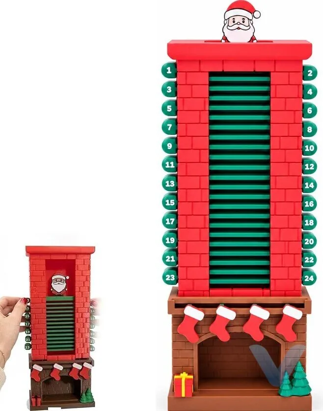 Interactive Santa Chimney Advent Calendar for Festive Countdown Fun 31 Interactive Santa Chimney Advent Calendar for Festive Countdown Fun