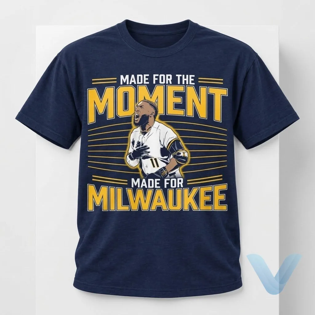 Jackson Chourio Made For The Moment Made For Milwaukee T Shirt Jackson Chourio Made For The Moment Made For Milwaukee T Shirt – image 2 of 4