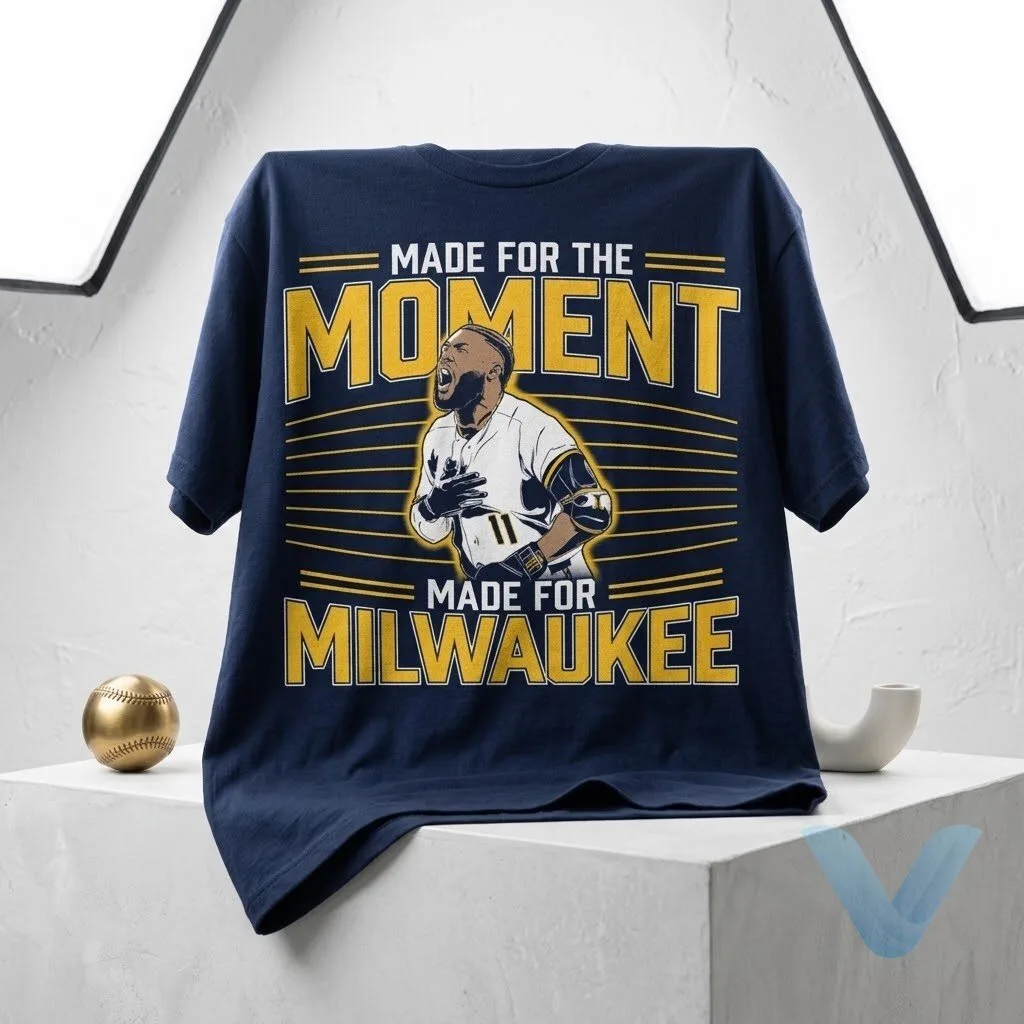 Jackson Chourio Made For The Moment Made For Milwaukee T Shirt Jackson Chourio Made For The Moment Made For Milwaukee T Shirt – image 3 of 4