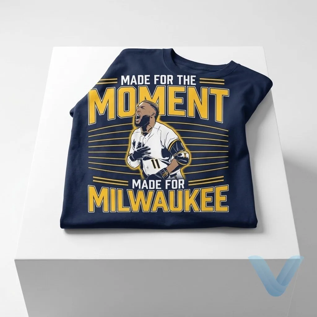 Jackson Chourio Made For The Moment Made For Milwaukee T Shirt Jackson Chourio Made For The Moment Made For Milwaukee T Shirt – image 4 of 4