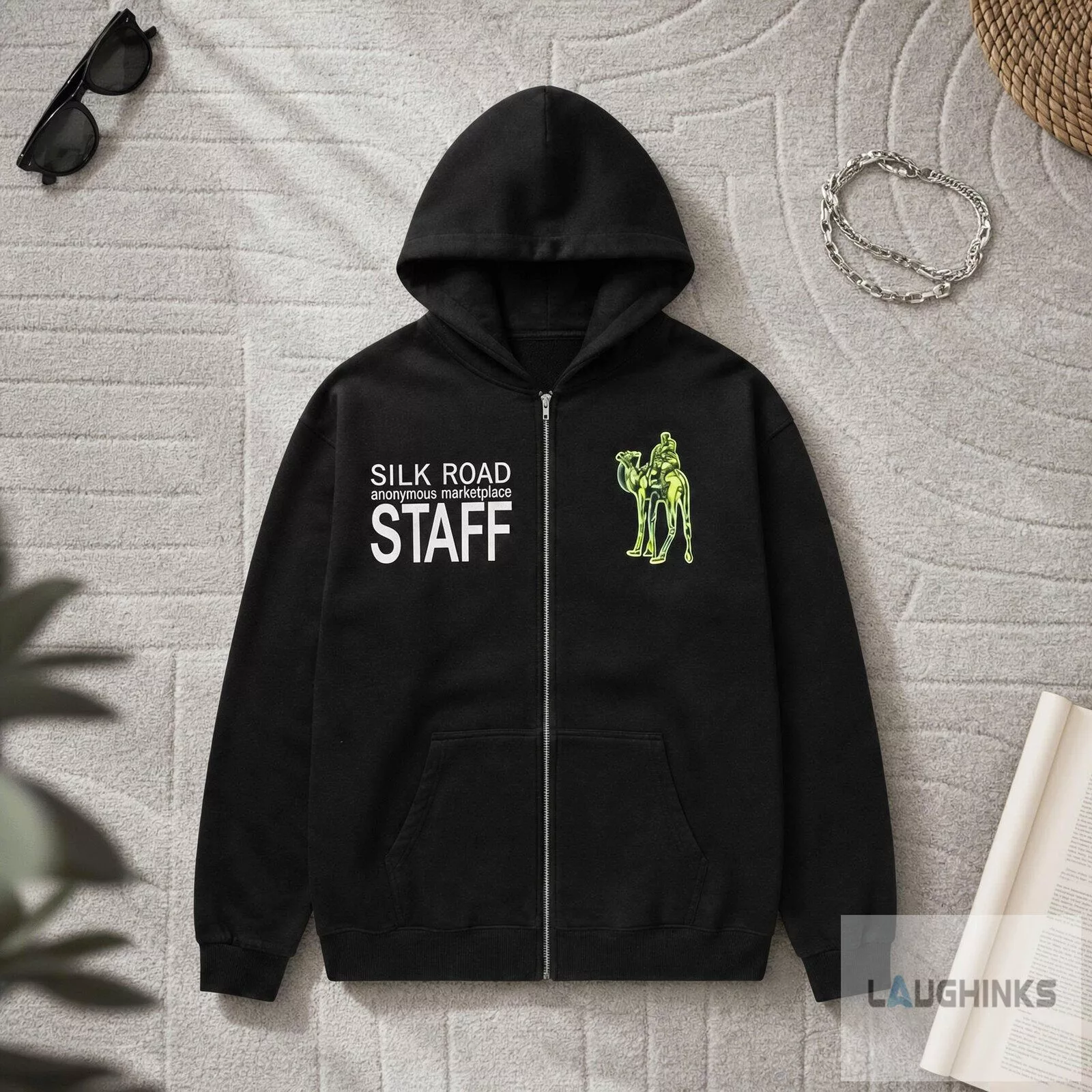 Silk Road Anonymous Marketplace Staff Zip Up Hoodie 5 Silk Road Anonymous Marketplace Staff Zip Up Hoodie