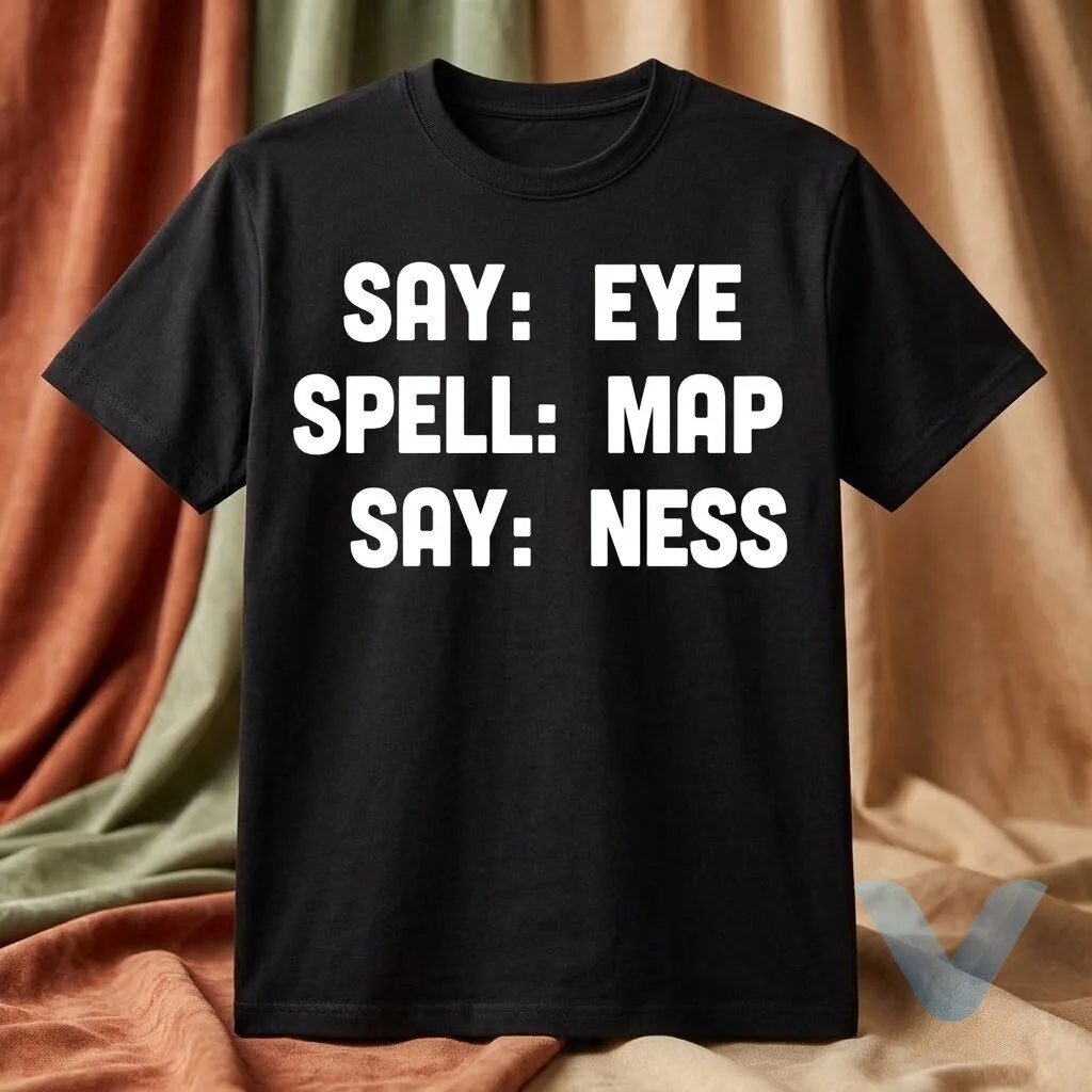 Say Eye Spell Map Say Ness T Shirt