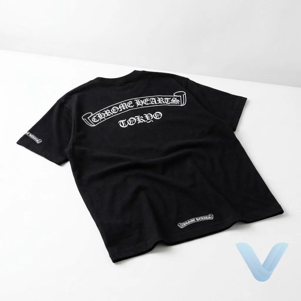 Jimin BTS Chrome Hearts Scroll Logo T Shirt Black Tokyo Exclusive 9 Jimin BTS Chrome Hearts Scroll Logo T Shirt Black Tokyo Exclusive