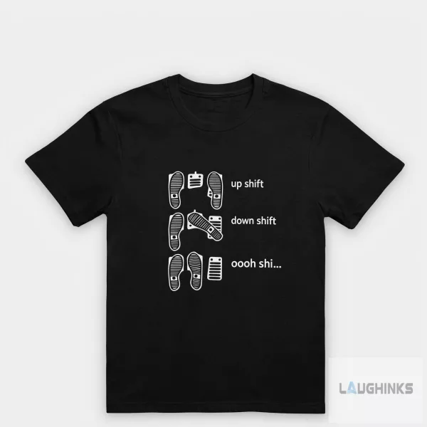Manual Driving Car Shift Funny Graphic Tee