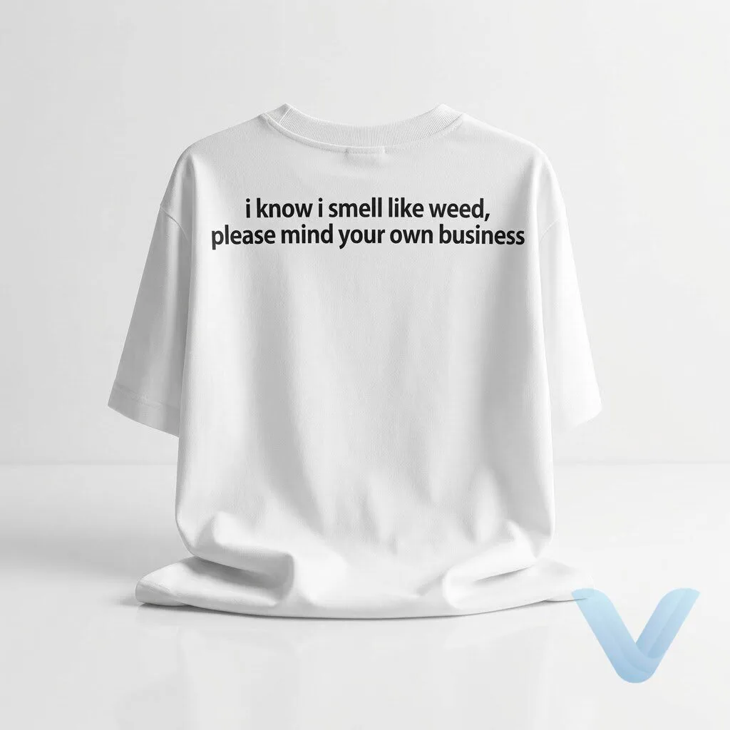 I Know I Smell Like Weed Please Mind Your Own Business T Shirt I Know I Smell Like Weed Please Mind Your Own Business T Shirt – image 4 of 4
