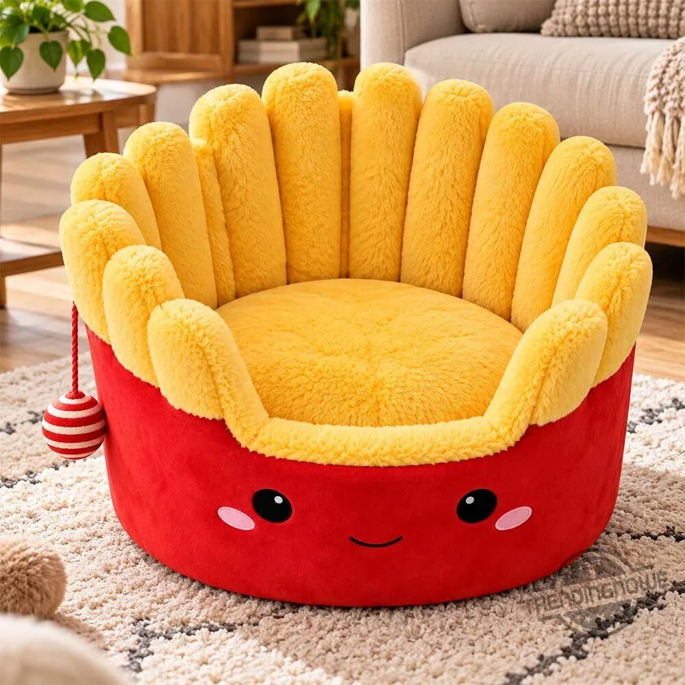 Revanzer Pup French Fry Dog Cat Bed 3 Revanzer Pup French Fry Dog Cat Bed