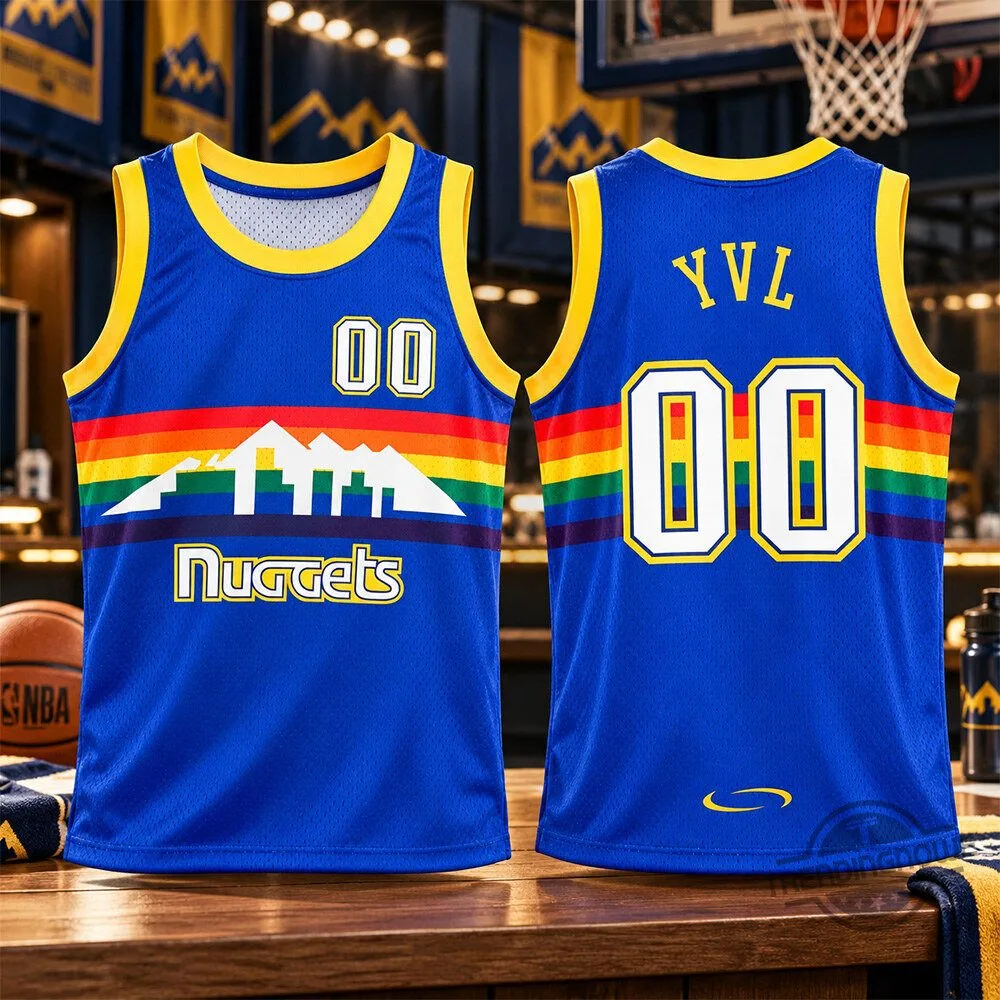 Playboi Carti x Denver Nuggets YVL Rainbow Skyline Jersey Shirt 9 Playboi Carti x Denver Nuggets YVL Rainbow Skyline Jersey Shirt