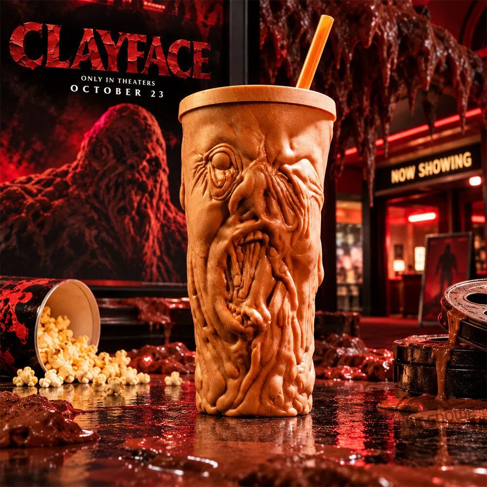 Regal Clayface Movie Melted Face Grippr 32oz Drink Cup 5 Regal Clayface Movie Melted Face Grippr 32oz Drink Cup