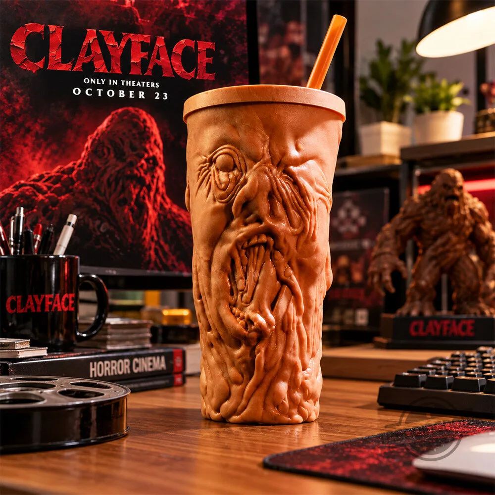 Regal Clayface Movie Melted Face Grippr 32oz Drink Cup 7 Regal Clayface Movie Melted Face Grippr 32oz Drink Cup