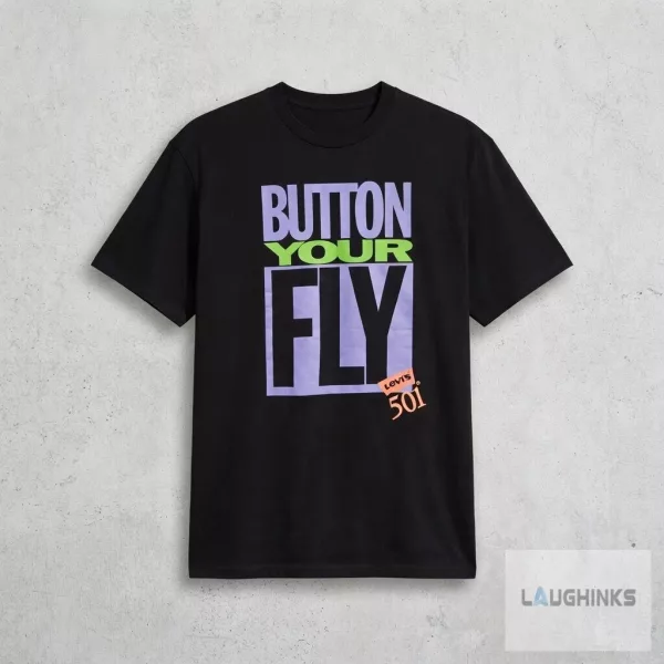 Pedro Pascal Button Your Fly Graphic Tee Vintage Celebrity Streetwear Apparel