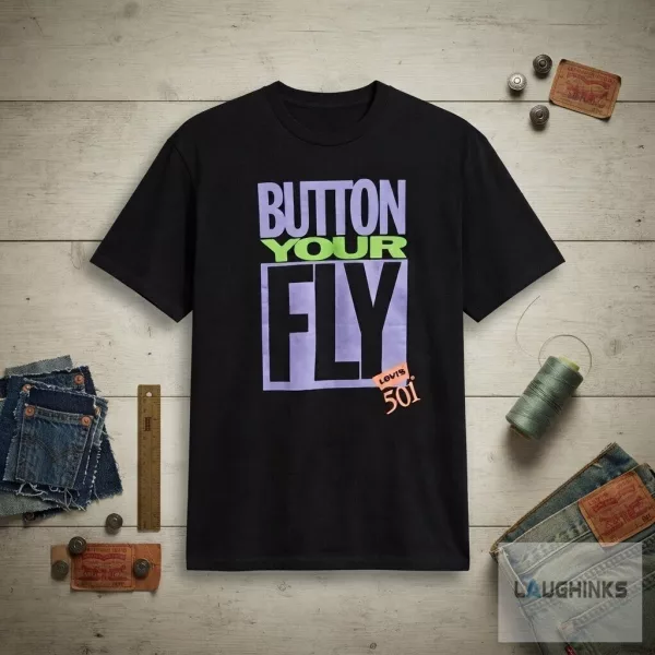 Pedro Pascal Button Your Fly Graphic Tee Vintage Celebrity Streetwear Apparel