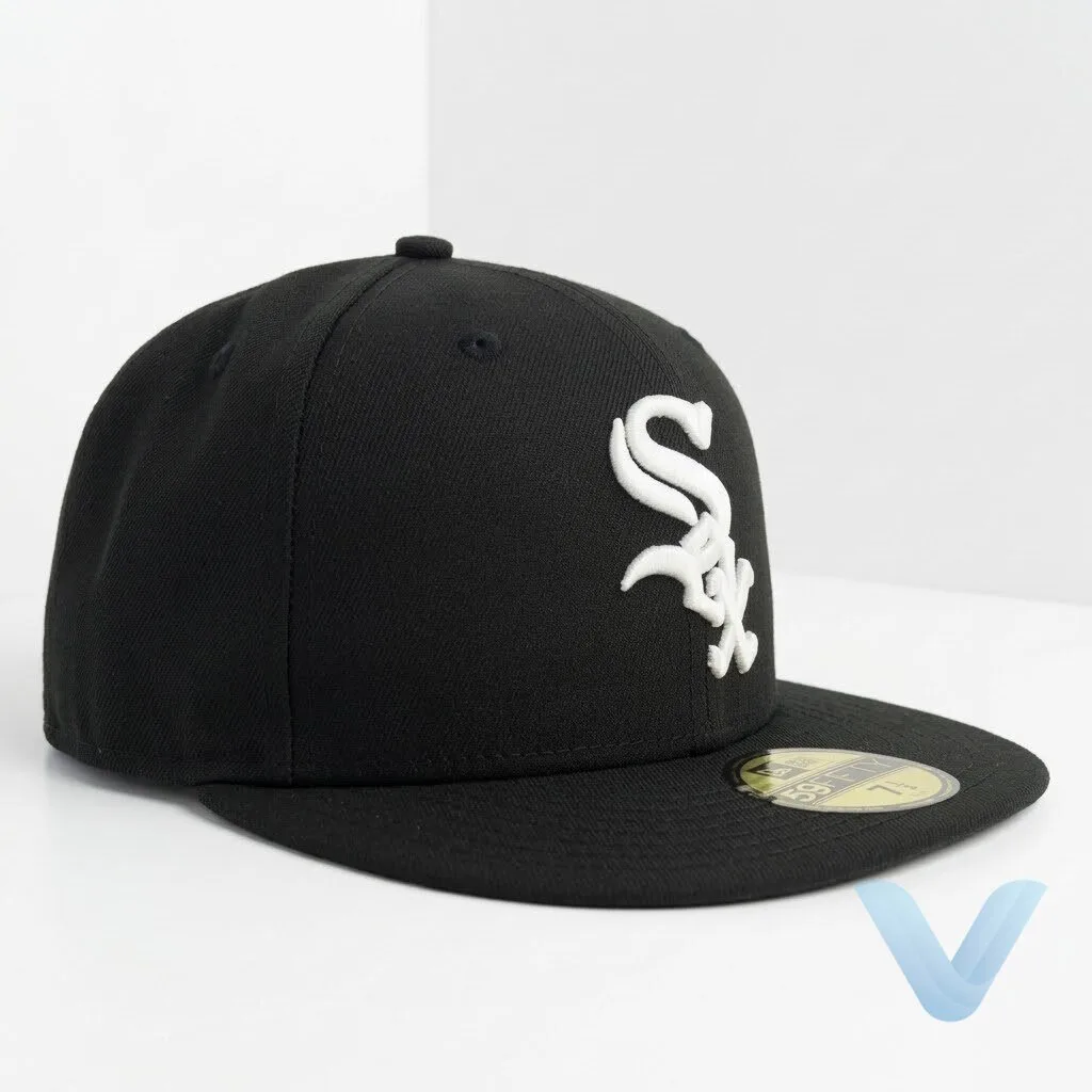 Chicago White Sox Authentic On Field 59FIFTY Black hat cap 10 Chicago White Sox Authentic On Field 59FIFTY Black hat cap